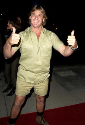 Steve Irwin at the LA premiere of 20th Century Fox's Master and Commander: The Far Side of the World