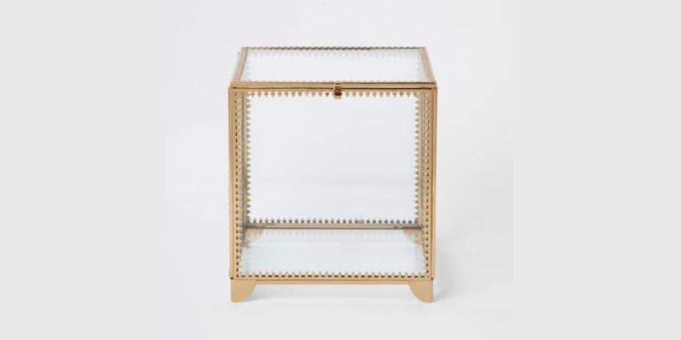 River Island Homeware - Large Glass Box, £15