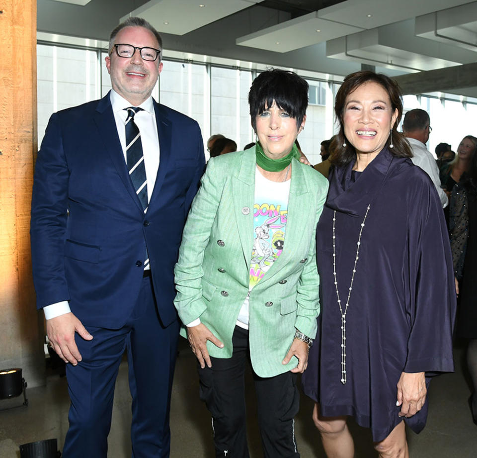 Bill Kramer, Diane Warren and Janet Yang - Credit: JC Olivera/Getty Images