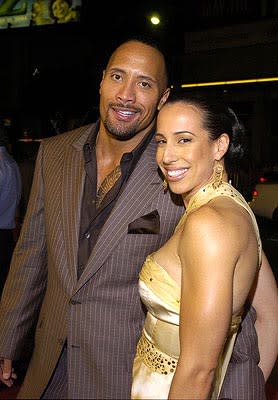 Dwayne "The Rock" Johnson and wife Dany at the LA premiere of MGM's Walking Tall