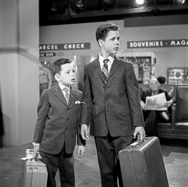 PHOTO: Jerry Mathers, as Theodore Cleaver, and Tony Dow, as Wally Cleaver, star in 'Leave It To Beaver.'  (CBS via Getty Images)