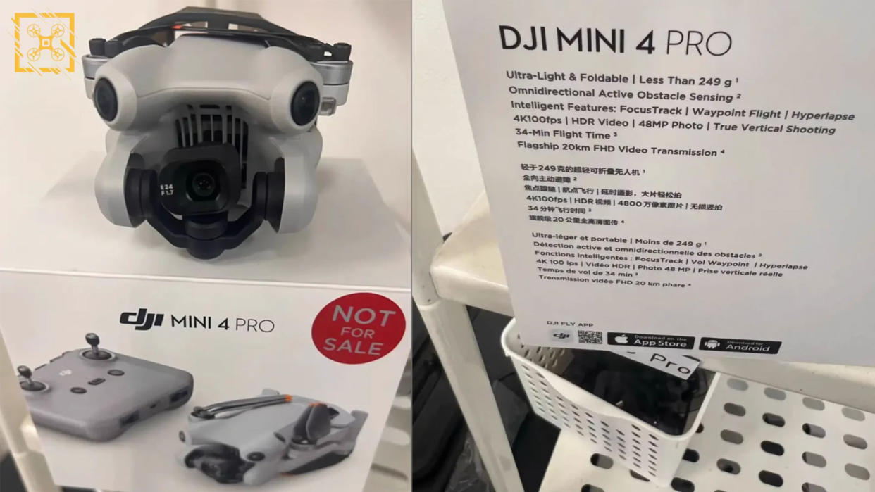  Leaked images of DJI Mini 4 Pro packaging 