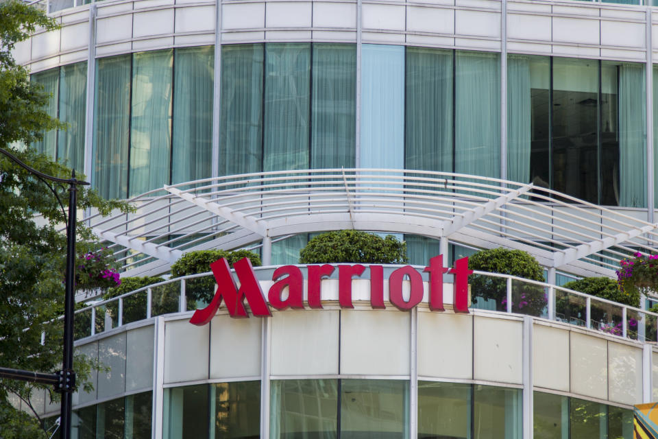 June 17, 2018 - Vancouver, BC, Canada: Marriott International is an American multinational diversified hospitality company that manages and franchises a broad portfolio of hotels and related lodging facilities