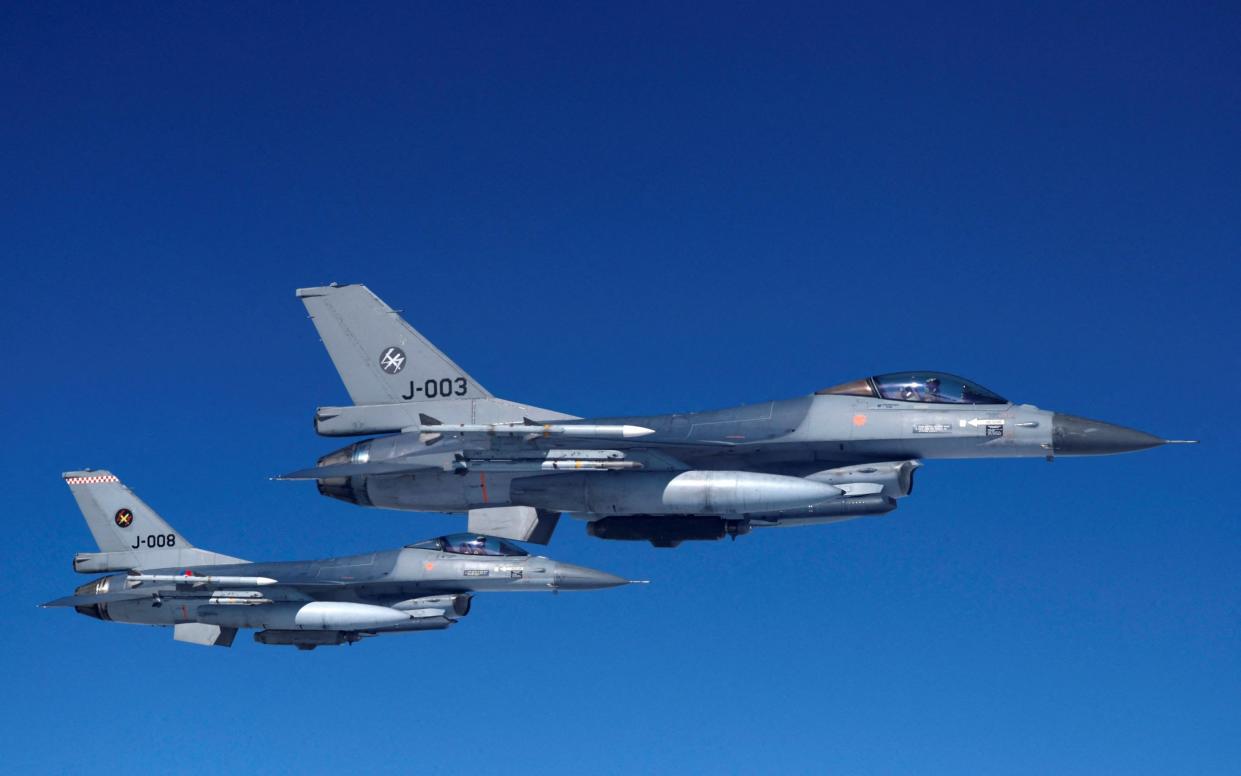 Netherlands' Air Force F-16 fighter jets