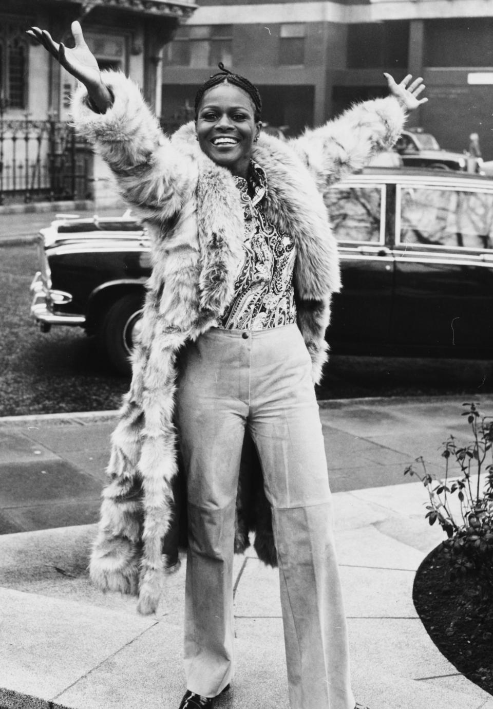 Cicely Tyson during a visit to London on Feb. 9, 1973.  