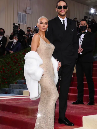 Pete Davidson and Kim Kardashian met gala