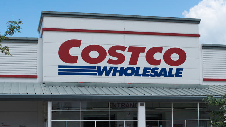 Costco Wholesale sign in England