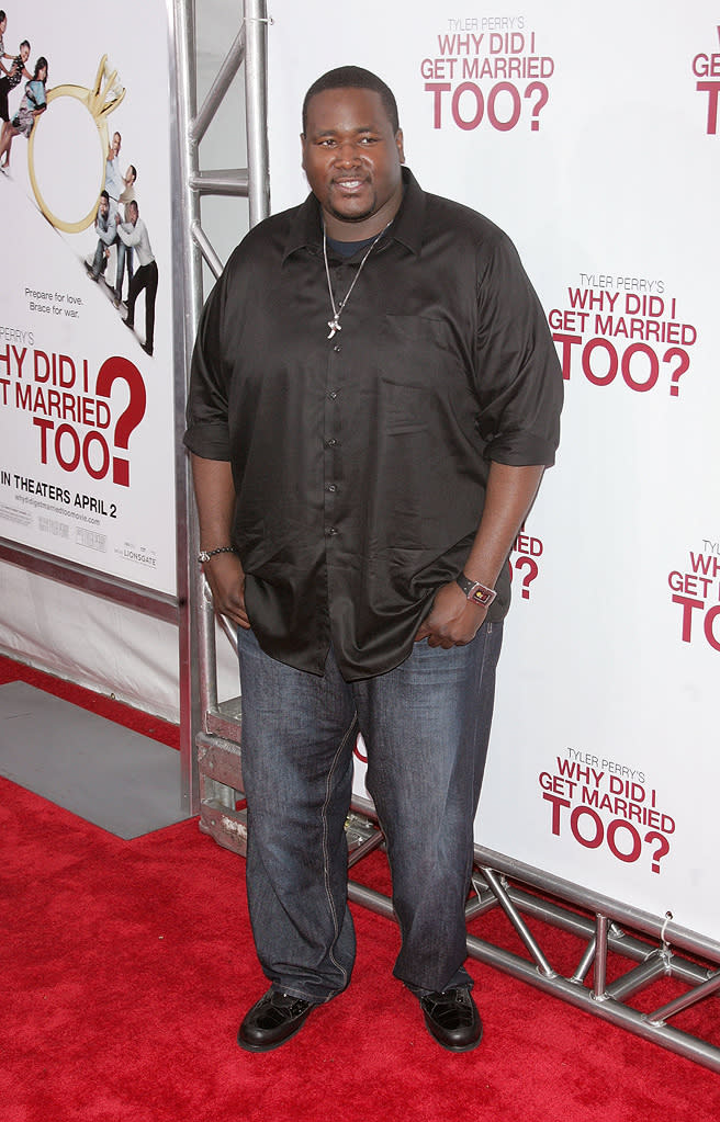 <a href="http://movies.yahoo.com/movie/contributor/1810098051" data-ylk="slk:Quinton Aaron;elm:context_link;itc:0;sec:content-canvas" class="link ">Quinton Aaron</a> at the New York City premiere of <a href="http://movies.yahoo.com/movie/1810073266/info" data-ylk="slk:Tyler Perry's Why Did I Get Married Too?;elm:context_link;itc:0;sec:content-canvas" class="link ">Tyler Perry's Why Did I Get Married Too?</a> - 03/22/2010