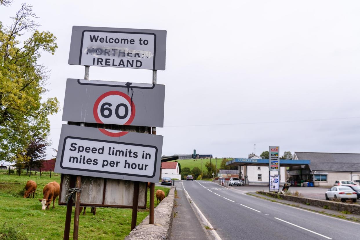 Sticking point: the Irish border issue continues to dog the Brexit talks: Alamy Stock Photo