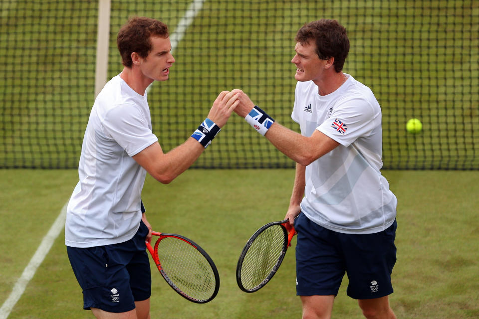 <b>Andy and Jamie Murray, Great Britain</b><br>While Andy Murray may have fulfilled the host nation's dreams by winning Olympic gold in the Men's Singles final, he and brother Jamie crashed out of the Men's Doubles competition in the first round. (Photo by Clive Brunskill/Getty Images)