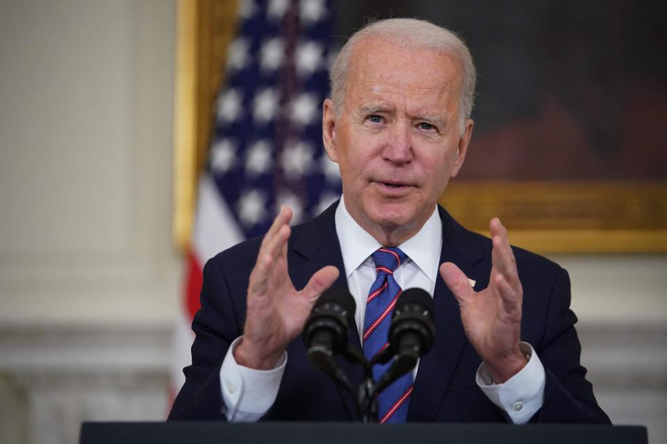 President Joe Biden on April 2, 2021, in Washington, D.C.