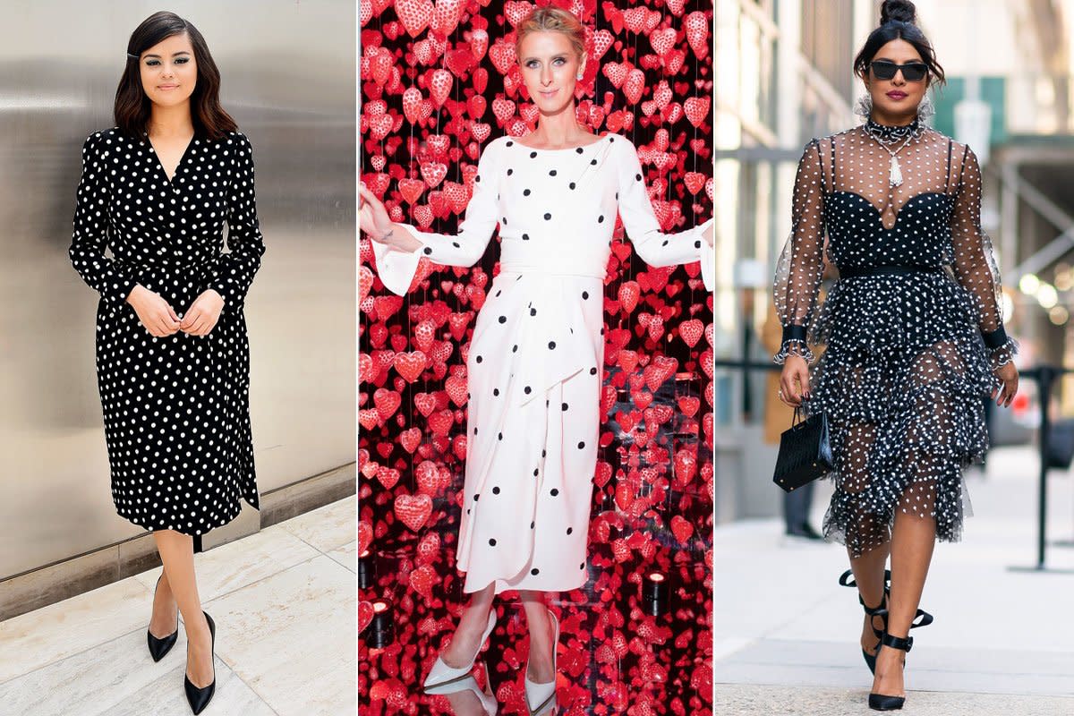 Celebrities Wearing Polka Dots: See The Fashion Trend – Hollywood Life