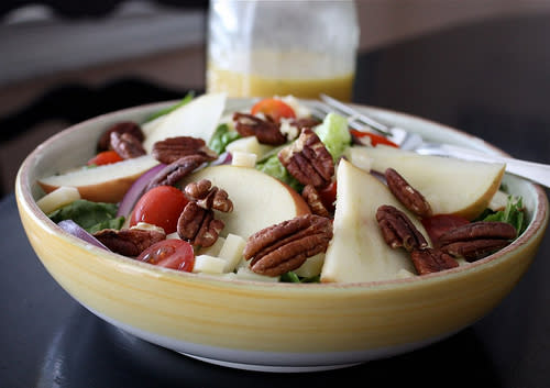 Apple, Nuts, and Cheese Salad