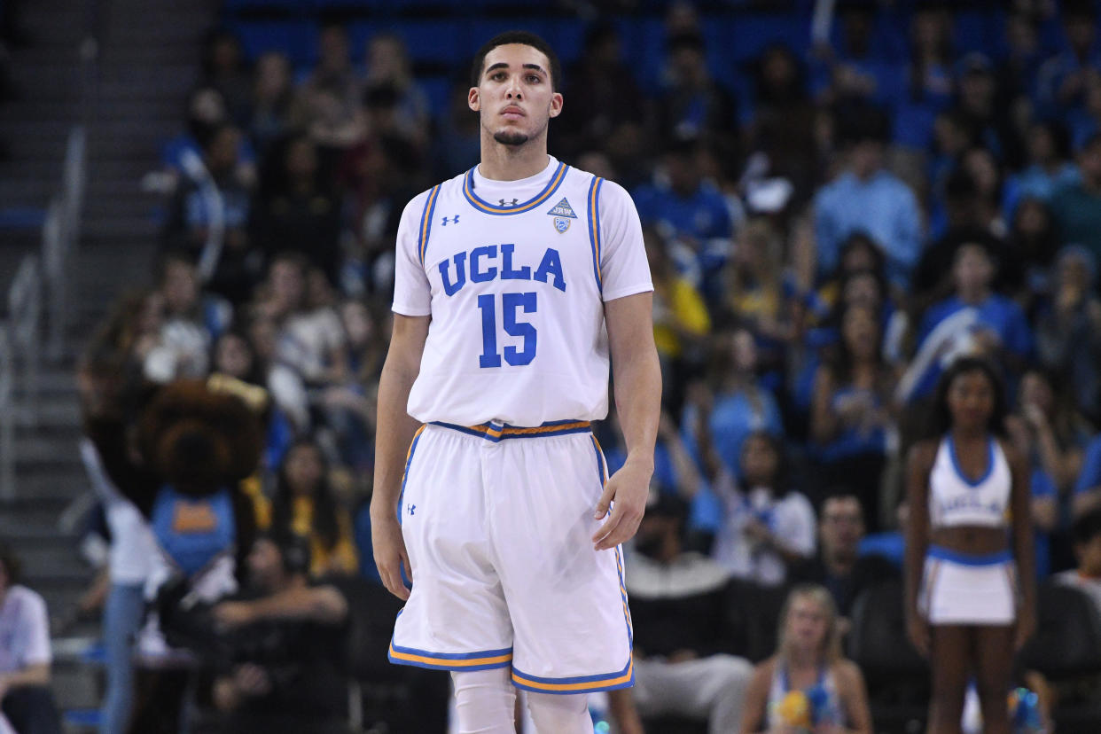 LiAngelo Ball and his two UCLA teammates were released on bail Wednesday (Getty Images)