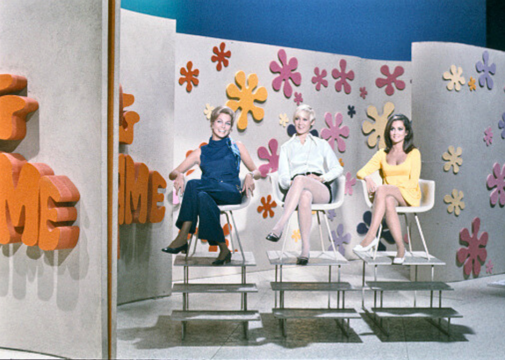 Bachelorettes compete on a 1968 episode of "The Dating Game."