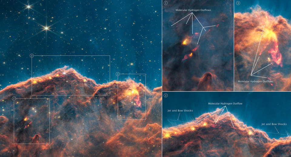 deep dive into cosmic cliffs by James webb