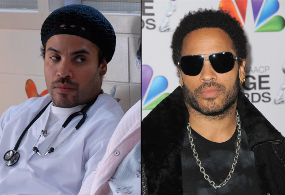 then and now the hunger games cast Lenny Kravitz