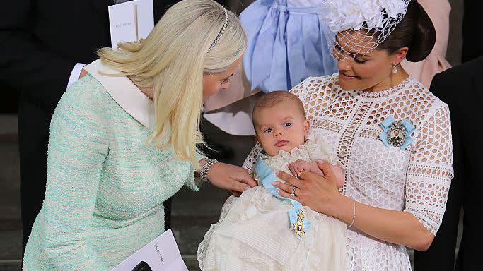 christening of prince oscar of sweden