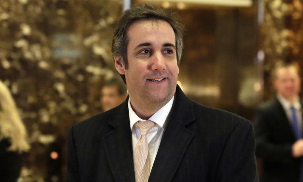 Michael Cohen, personal attorney for Donald Trump, at Trump Tower in New York.