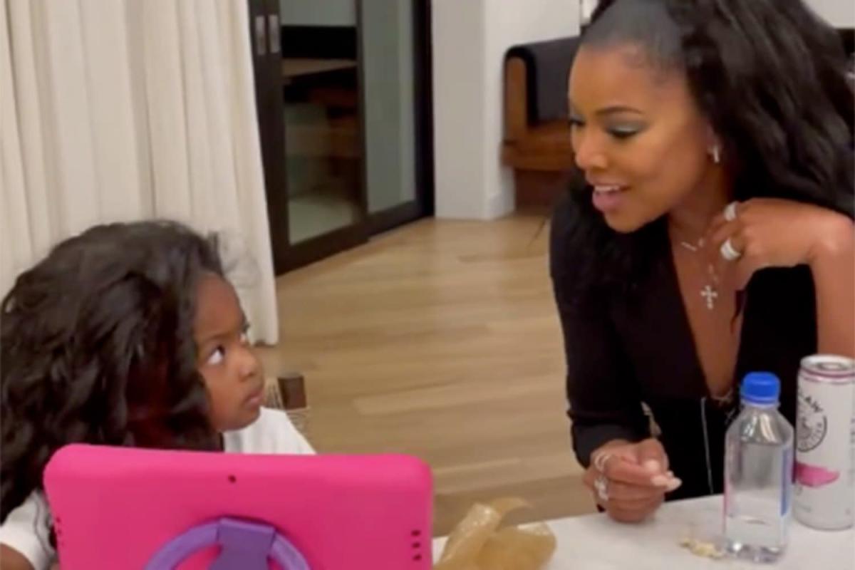 Gabrielle Union en dochter Kaavia James rocken bijpassende haarstukken in hilarische video
