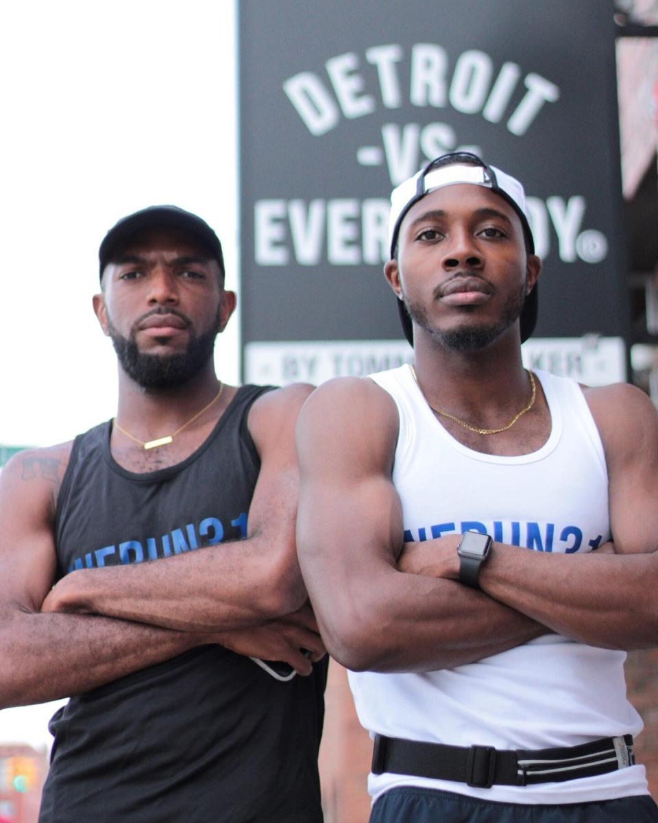 Joe Robinson and Lance Woods, founders of We Run 313. (Photo: We Run 313)