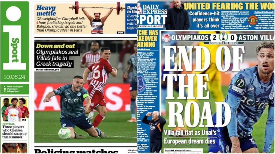 Friday's papers reflect on Aston Villa's exit