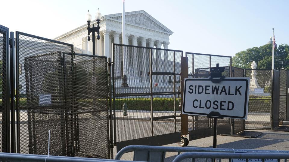 The Supreme Court, Friday, June 24, 2022, in Washington. (AP Photo/Steve Helber)