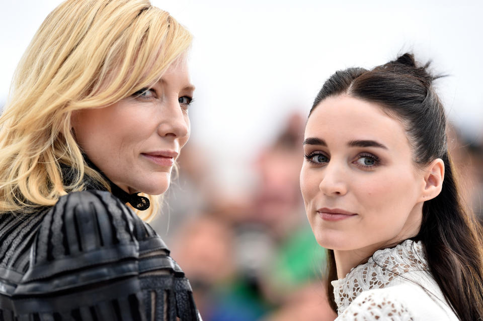 Cate Blanchett y Rooney Mara protagonizan Carol, la novela de Highsmith que tiene un final feliz (Foto:Getty)