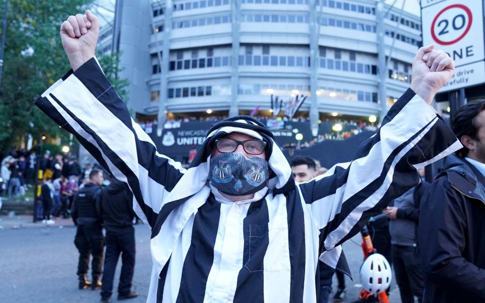 Newcastle supporters - Newcastle fans' view: 'We don't need to wave the Saudi flag' - PA