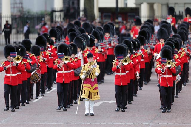 The Royal Procession leaves Buckingham Palace