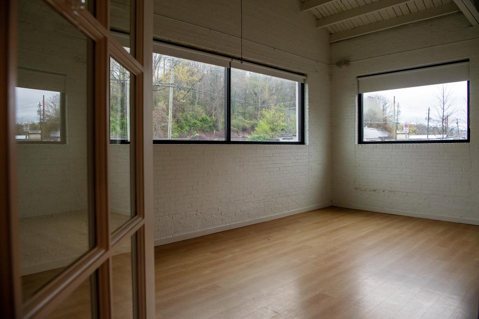 One of the studio spaces at Brewwell on Sweeten Creek Road.