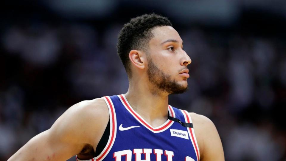 ▲費城76人主控Ben Simmons。（圖／美聯社／達志影像）