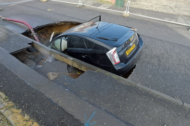 Six properties were evacuated on the residential road (Nick Ansell/PA)