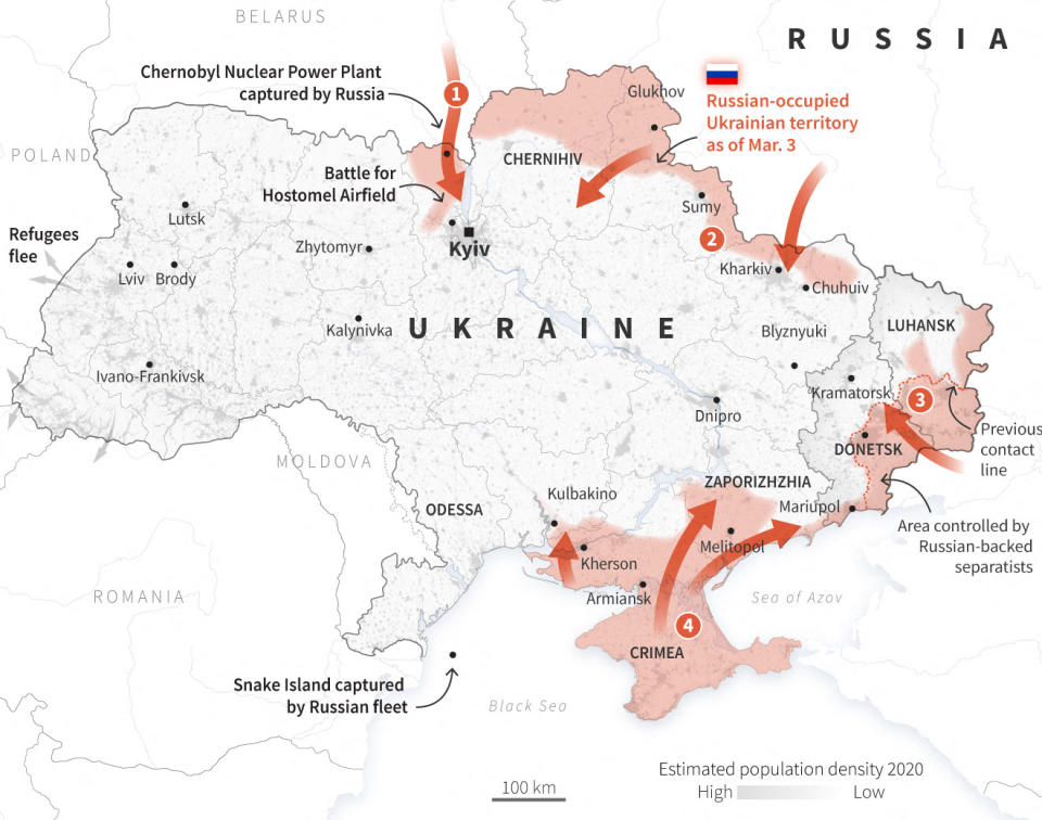 Maps: Tracking the Russian invasion of Ukraine (Reuters)