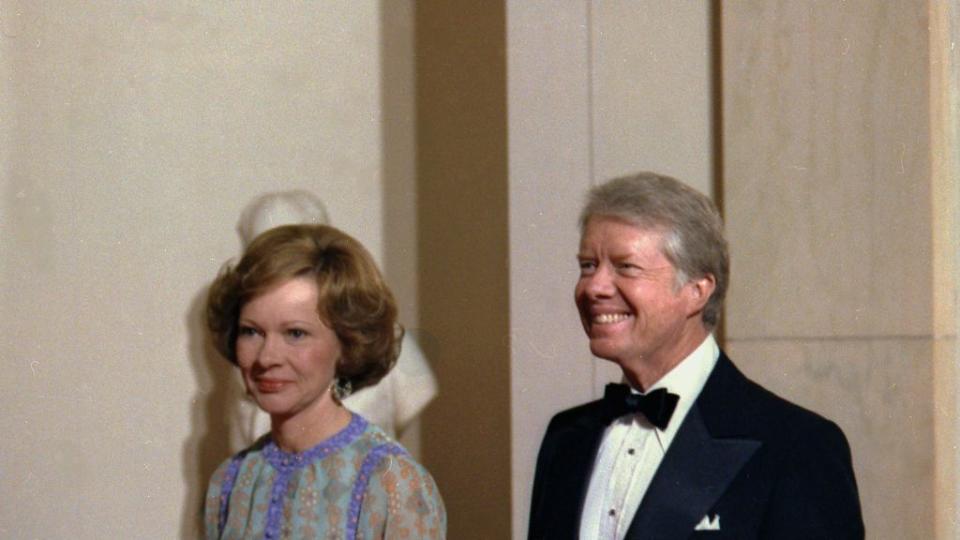 jimmy carter and rosalynn carter in formal attire ca 17 april 1978 photo by hum imagesuniversal images group via getty images