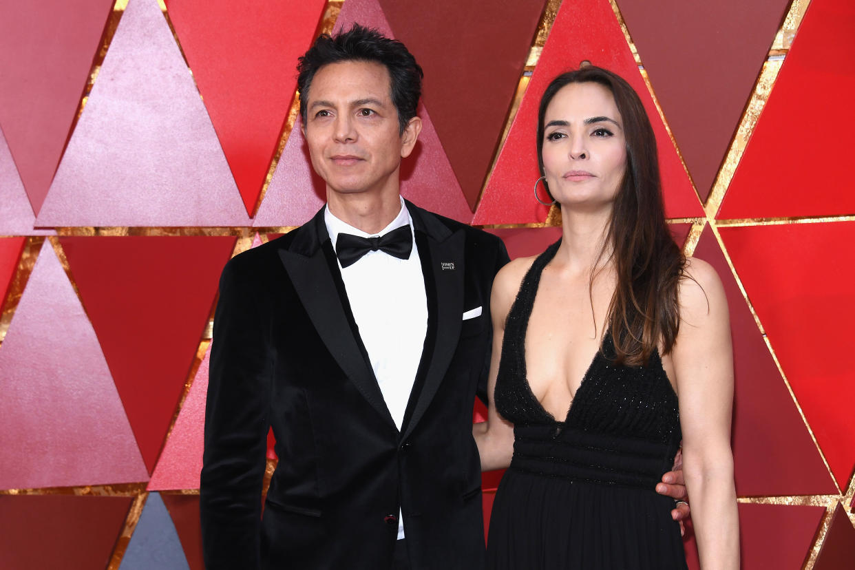 Talisa Soto was diagnosed with breast cancer during the pandemic, husband Benjamin Bratt (pictured in 2018) has shared. (Photo: Kevork Djansezian/Getty Images)
