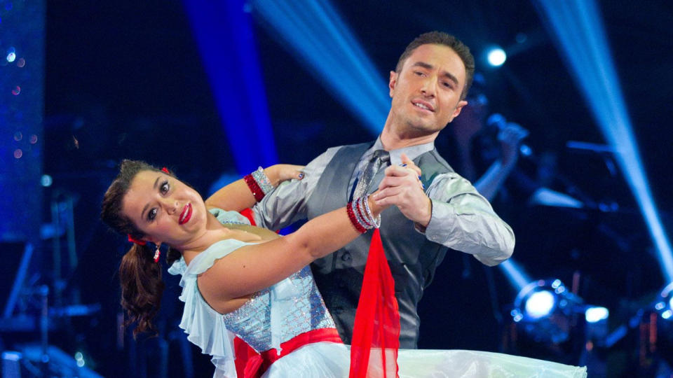 Dani Harmer and Vincent Simone in the 2012 series of 'Strictly Come Dancing'. (Credit: BBC)