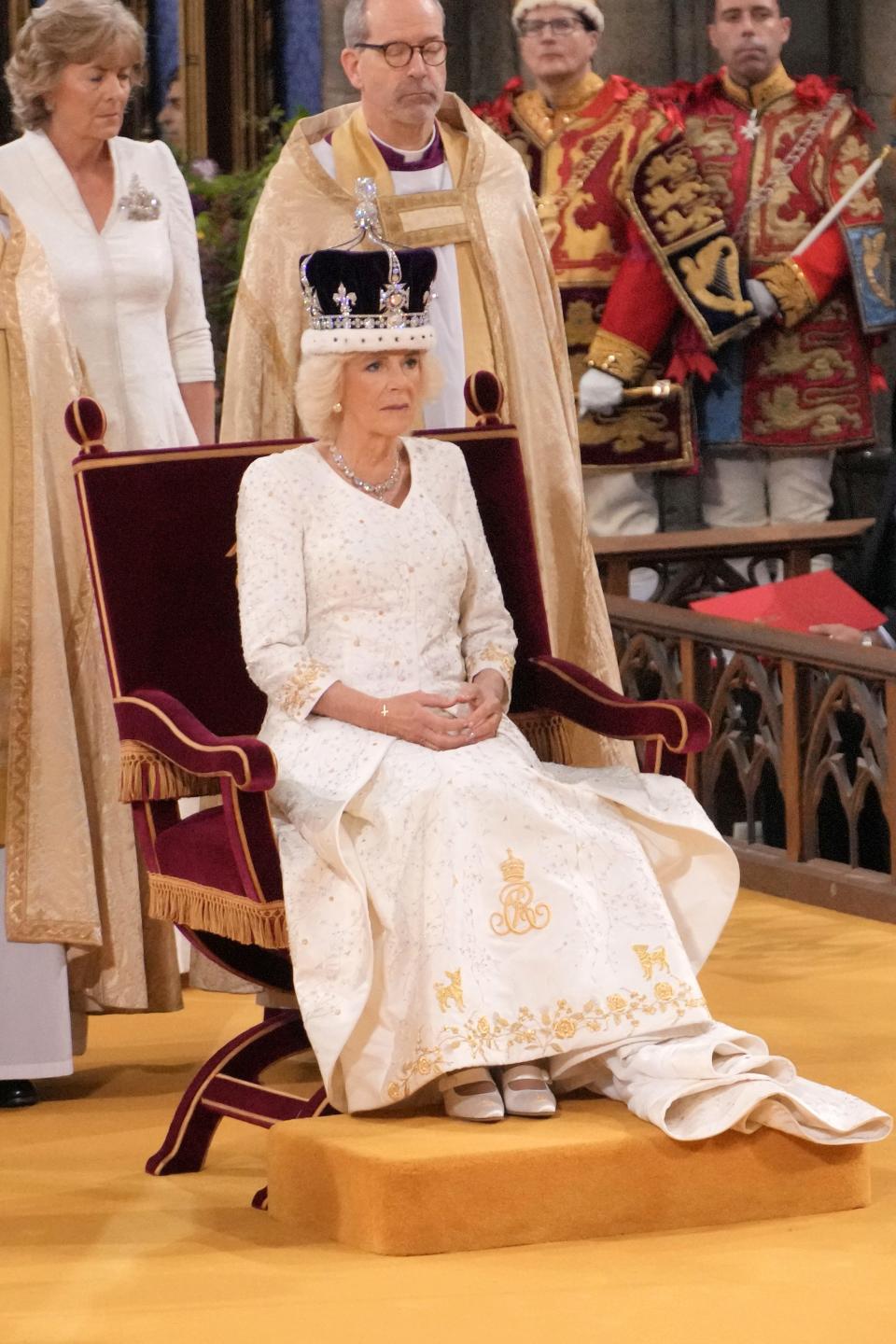 Camilla is crowned at the coronation