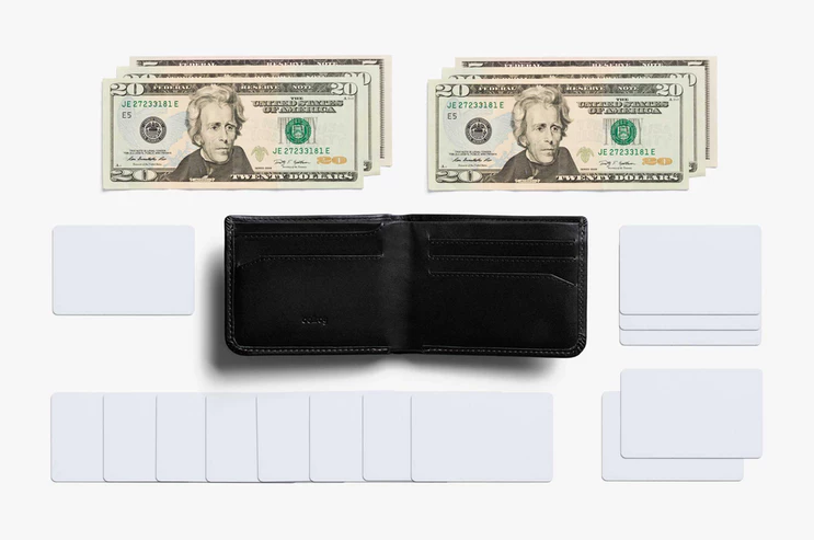 The slim leather wallet holds up to 5 to 12 cards and has a hidden coin pouch. (Photo: Bellroy)