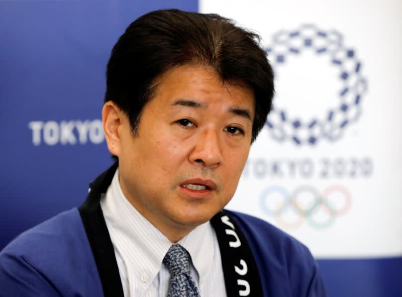 Tokyo 2020 Olympic Committee's Games Delivery Officer Hidemasa Nakamura speaks during an interview with Reuters in Tokyo