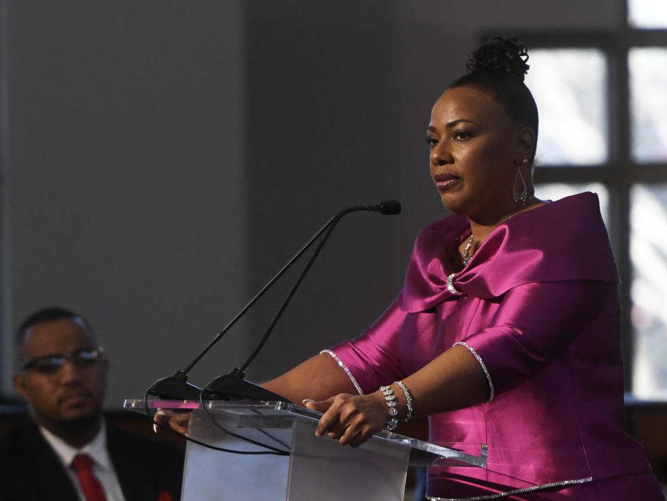 Kings jüngste Tochter Bernice King kritisierte den US-Präsidenten. (Bild: Annie Rice/Atlanta Journal-Constitution via AP)