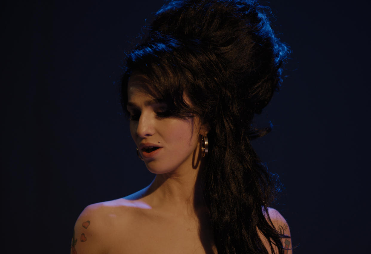 Marisa Abela as Amy Winehouse in the first look at Sam Taylor-Johnson's Back To Black. (Studiocanal/Focus Features)