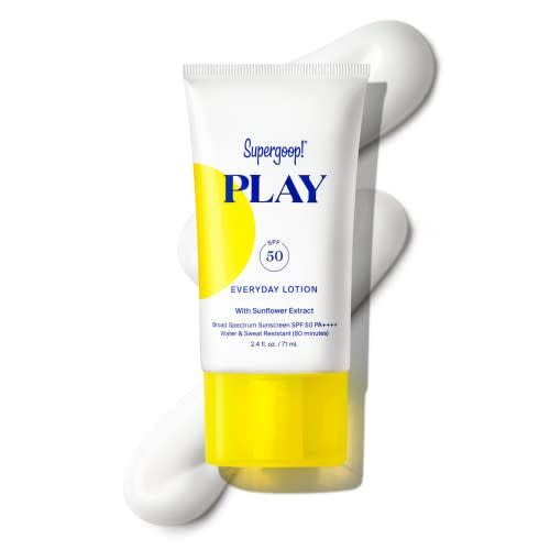 16) Supergoop! PLAY Everyday Lotion, 2.4 oz - SPF 50 PA++++ Reef-Friendly, Broad Spectrum, Body & Face Sunscreen for Sensitive Skin - Water & Sweat Resistant - Clean Ingredients - Great for Active Days