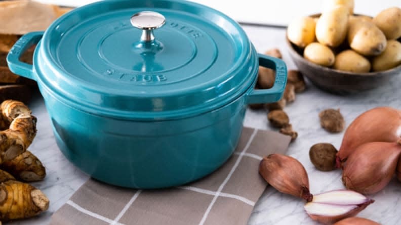 This dutch oven will look gorgeous on your stovetop.