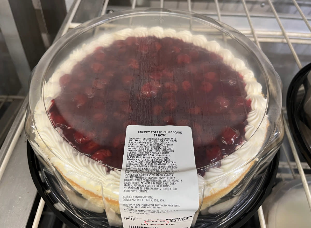 costco cherry topped cheesecake