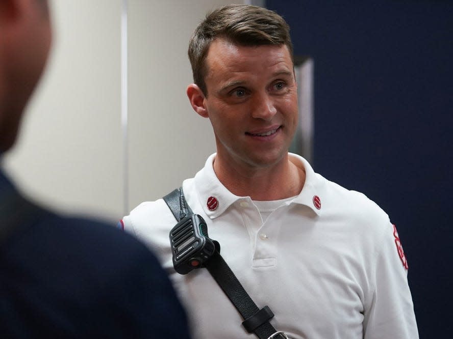 Jesse Spencer as Matthew Casey on "Chicago Fire" season 10 episode 5 "Two Hundred"