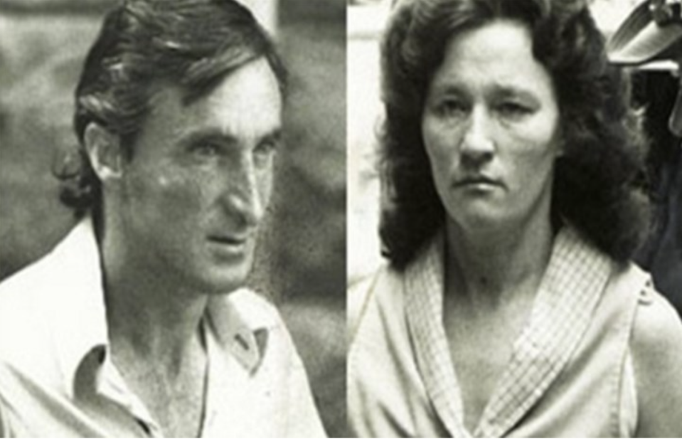 Mugshots of David and Catherine Birnie