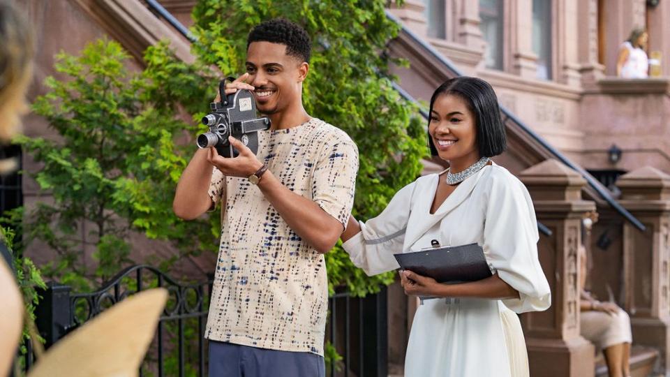 Keith Powers as Eric and Gabrielle Union as Jenna in The Perfect Find