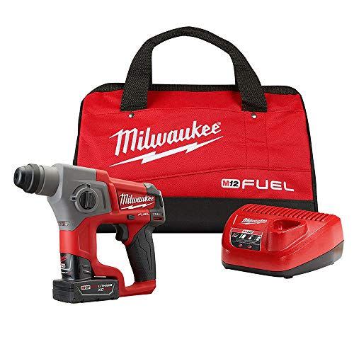 6) MILWAUKEE M12 FUEL 2416-21XC Rotary Hammer Kit