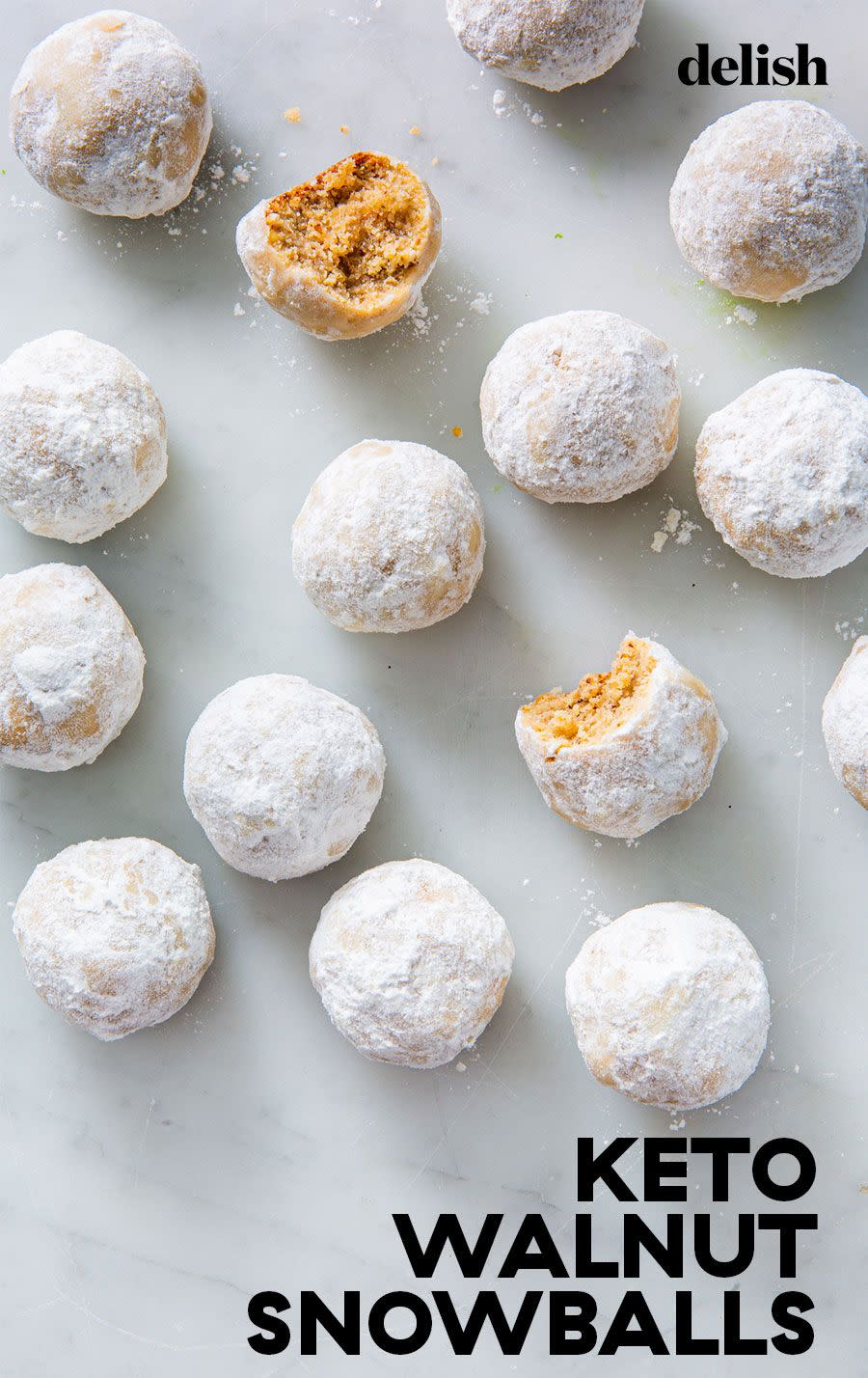 Keto Walnut Snowballs